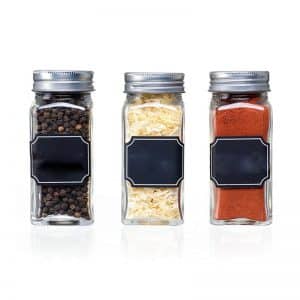 Wholesale Set Of 120ml Glass Spice Jars With Shaker Lids And